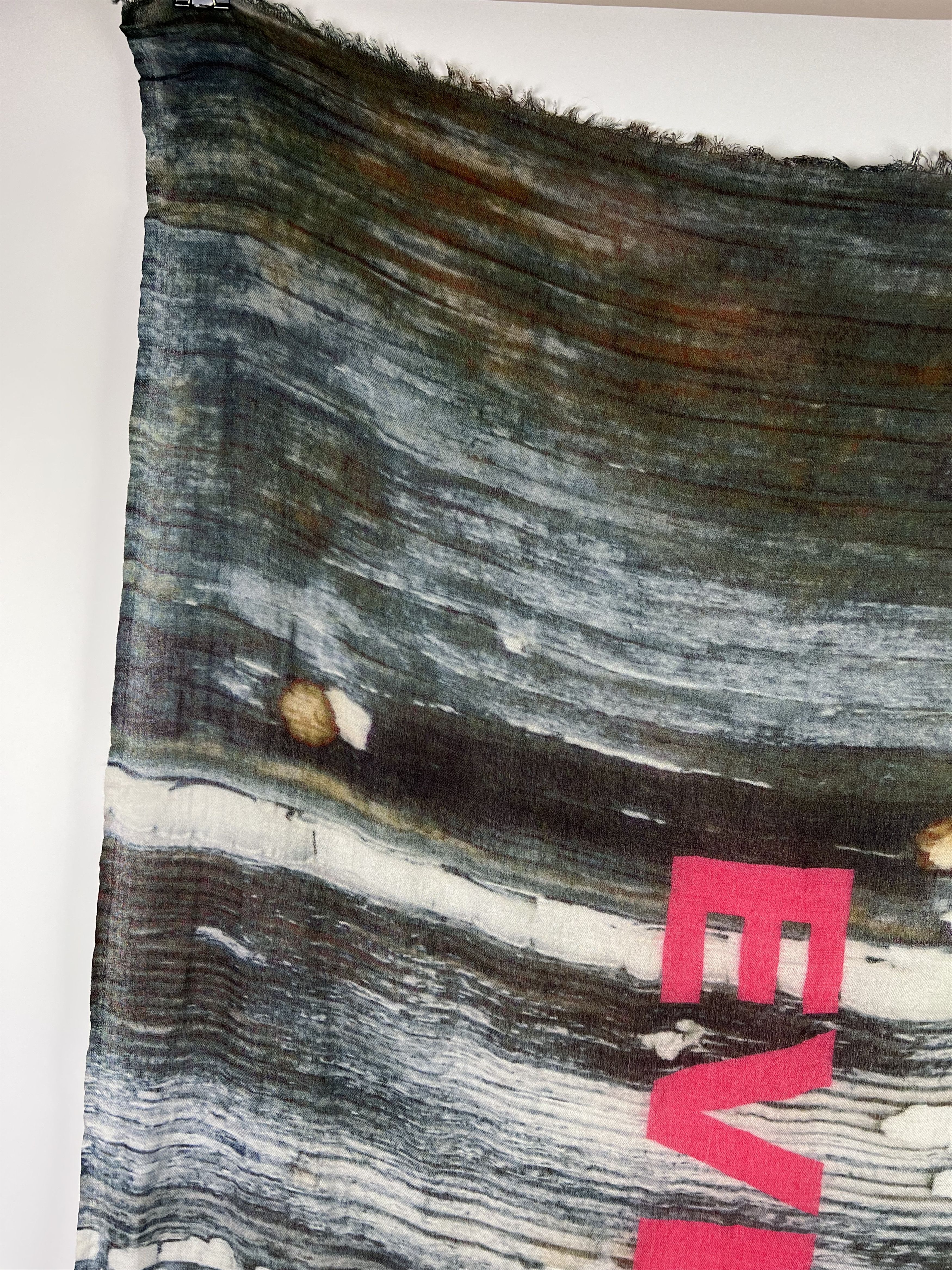 Designer URI By Katrin Uri Cotton/Wool/Cashmere Scarf 200x100cm Size ONE SIZE - 3 Thumbnail