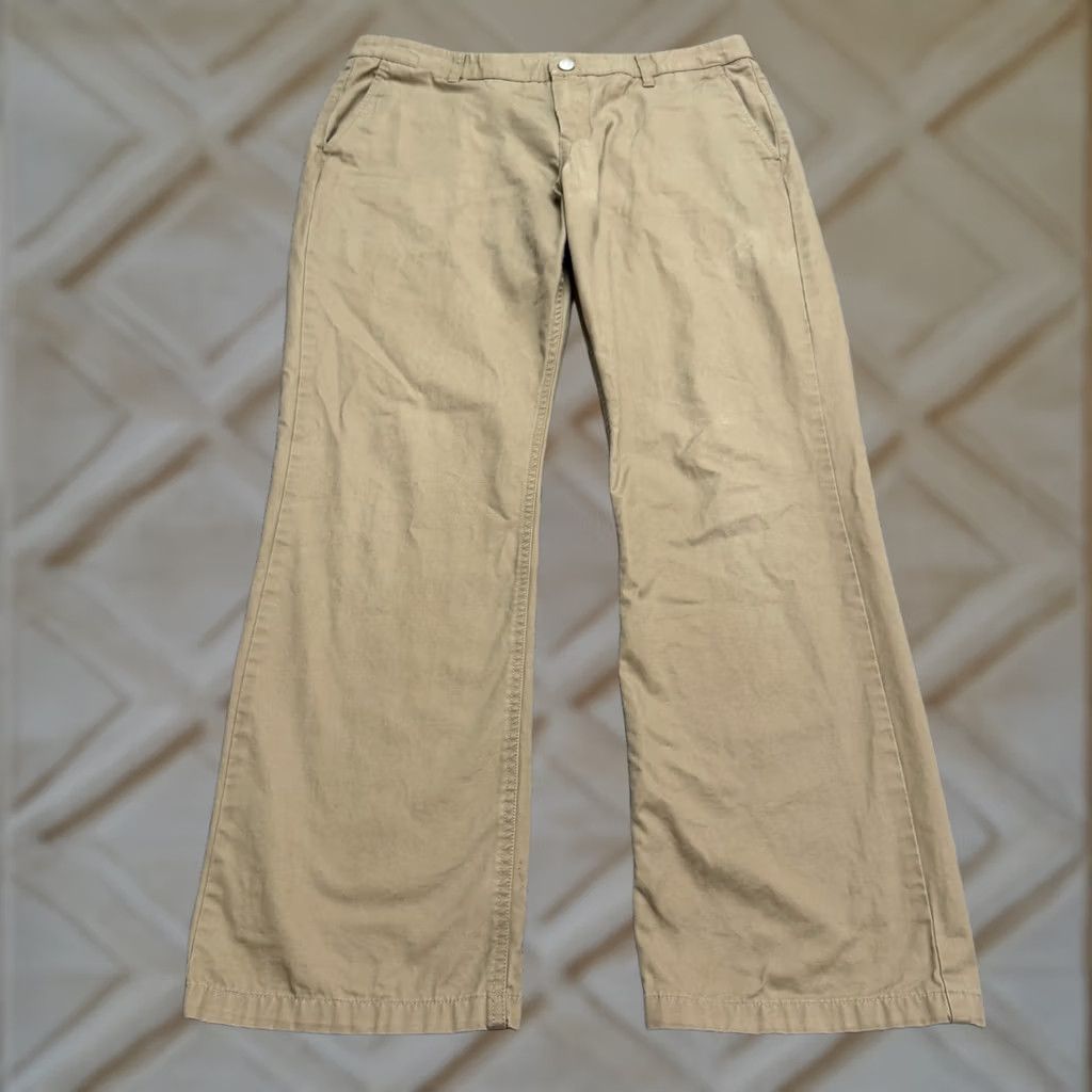 Bonobos Bonobos Straight Leg Cotton Chino Pants Mens 35x34 Brown Khaki Flat Front Casual Regular Size US 35 - 1 Thumbnail