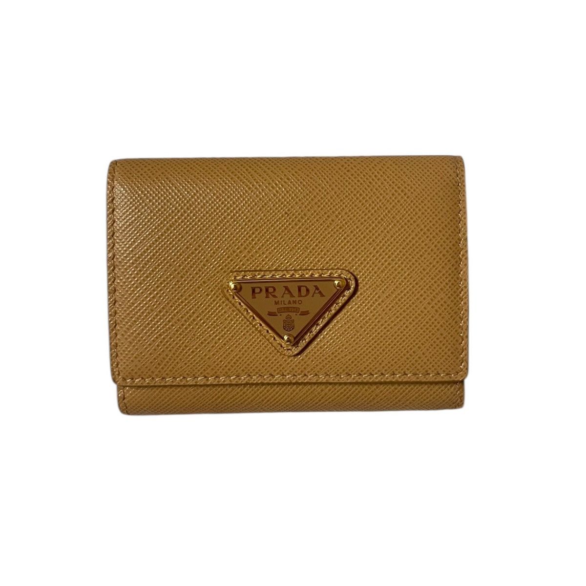 Prada Wallett Prada Saffiano leather brown Size ONE SIZE - 1 Thumbnail
