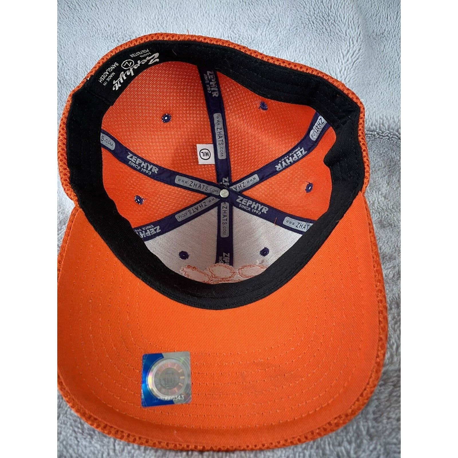 Zephyr Clemson Tigers Fitted Hat Zephyr Medium Large Orange Purple Size ONE SIZE - 6 Thumbnail