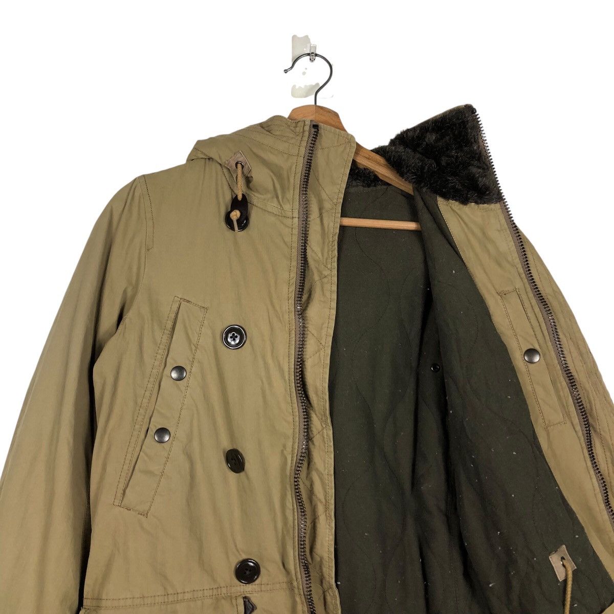 Japanese Brand 📌Vintage Parka Jacket Johnbull Mink Fur Hoodie LGB Chore Size US S / EU 44-46 / 1 - 16 Thumbnail