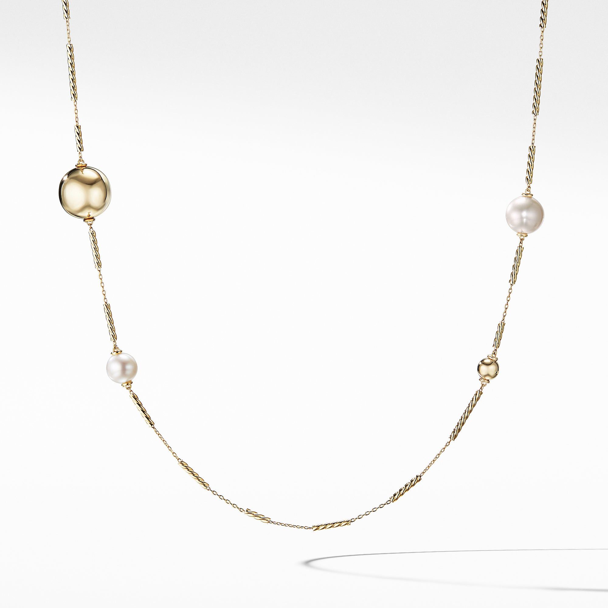 David Yurman o1w1db10325 Necklace in 18K Yellow Gold with Pearls Size ONE SIZE - 1 Preview