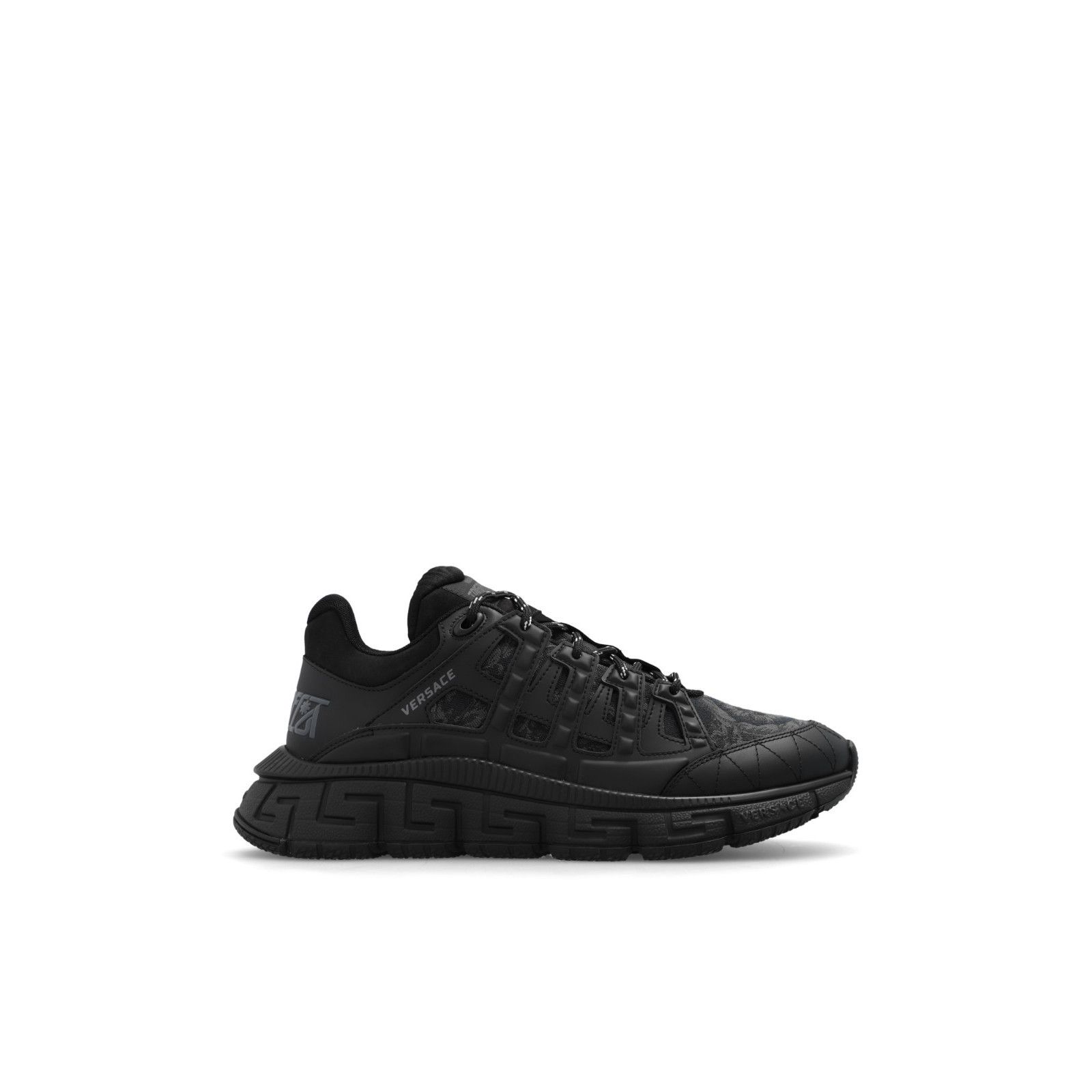 VERSACE 'Trigreca' Black Sneakers New And Authentic (Men's s