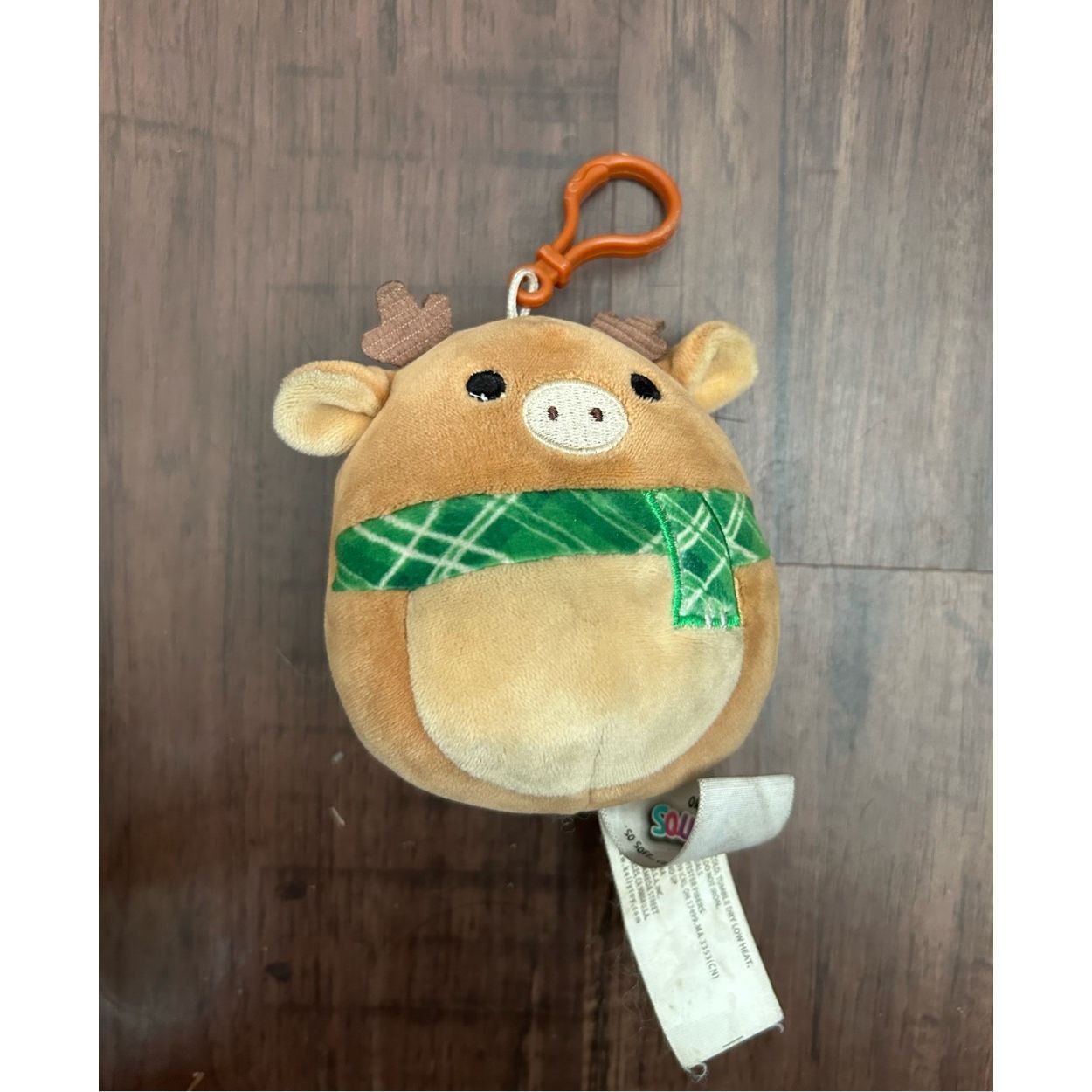 Other Squishmallows Kellytoy Clip-On Keychain 3.5” RUBY Reindeer C Size ONE SIZE - 1 Thumbnail