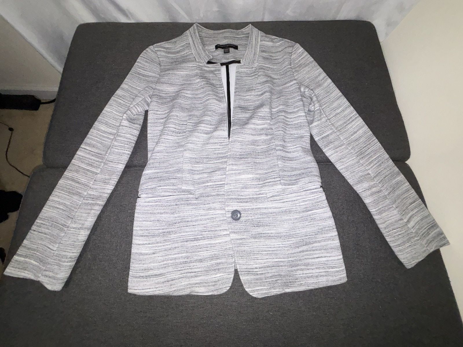 Banana Republic Banana Republic Blazer Grey Size XXSP VNDS Size XXS / US 00 / IT 34 - 7 Thumbnail