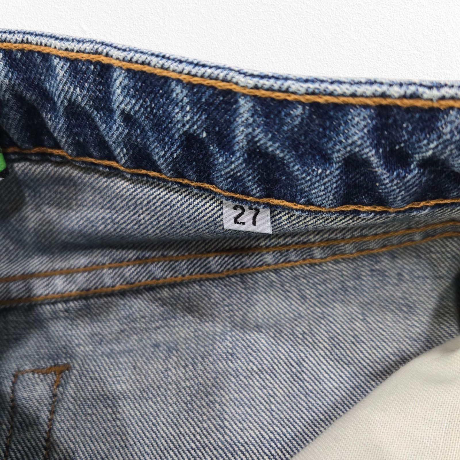Sandrine Rose Sandrine Rose Hi-Rise Distressed Straight Leg Jeans Size 27 Size 27" / US 4 / IT 40 - 8 Thumbnail