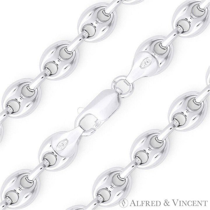 Other 9.1mm Puffed Marina / Mariner Link Chain Bracelet 8" Size ONE SIZE - 1 Thumbnail