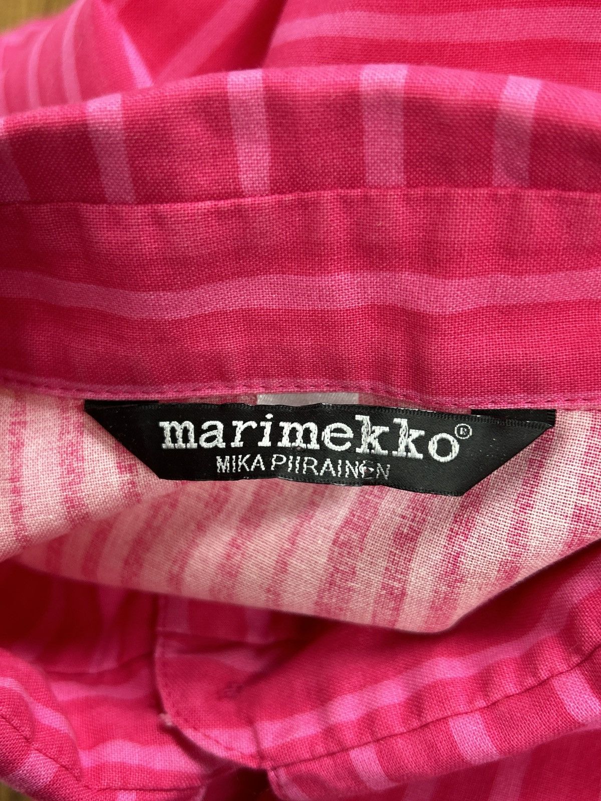 Marimekko Marimekko Jokapoika Metal Button Striped Shirt Pink Size XS Size XS / US 0-2 / IT 36-38 - 7 Thumbnail