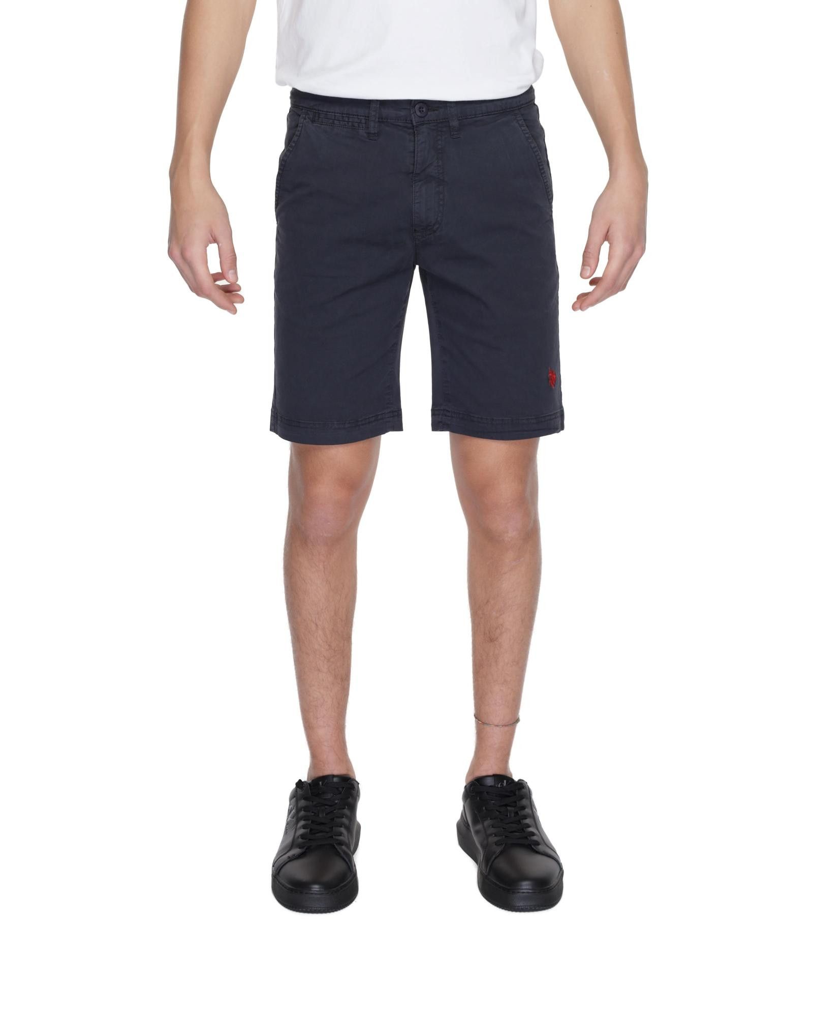 image of U S Polo Assn Cotton Blend Shorts With Front And Back Pockets in Blue, Men's (Size 32)