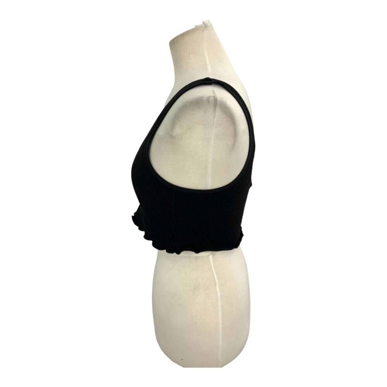 Other Abound Rib Cross Back Crop Tank Top Black Size Small NWOT Size S / US 4 / IT 40 - 4 Thumbnail