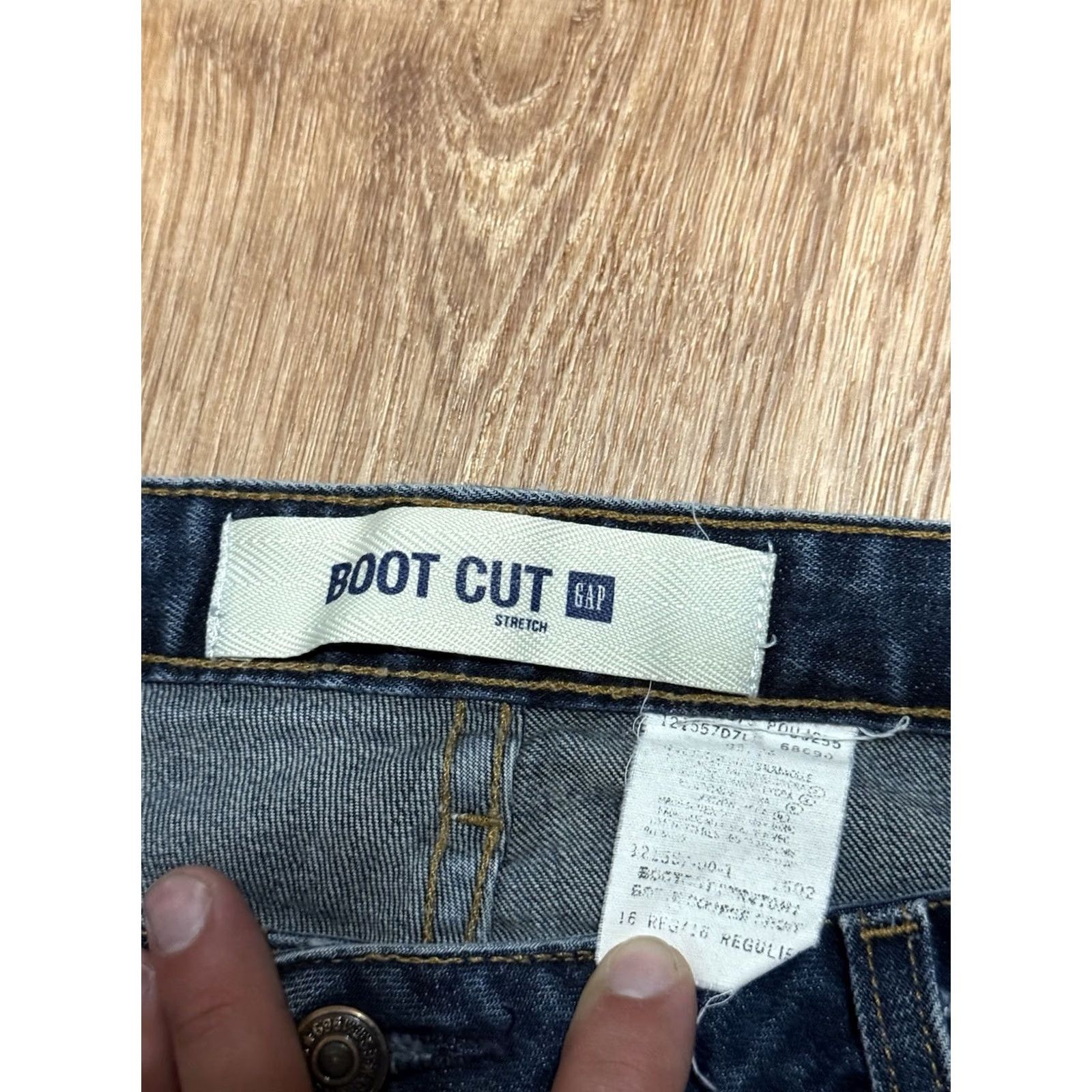 Gap Gap 1969 Jeans Women 16 Bootcut Denim Blue Stretch 34x30 Cowgirl Western Regular Adult Womens Size 24" / US 00 / IT 34 - 3 Thumbnail