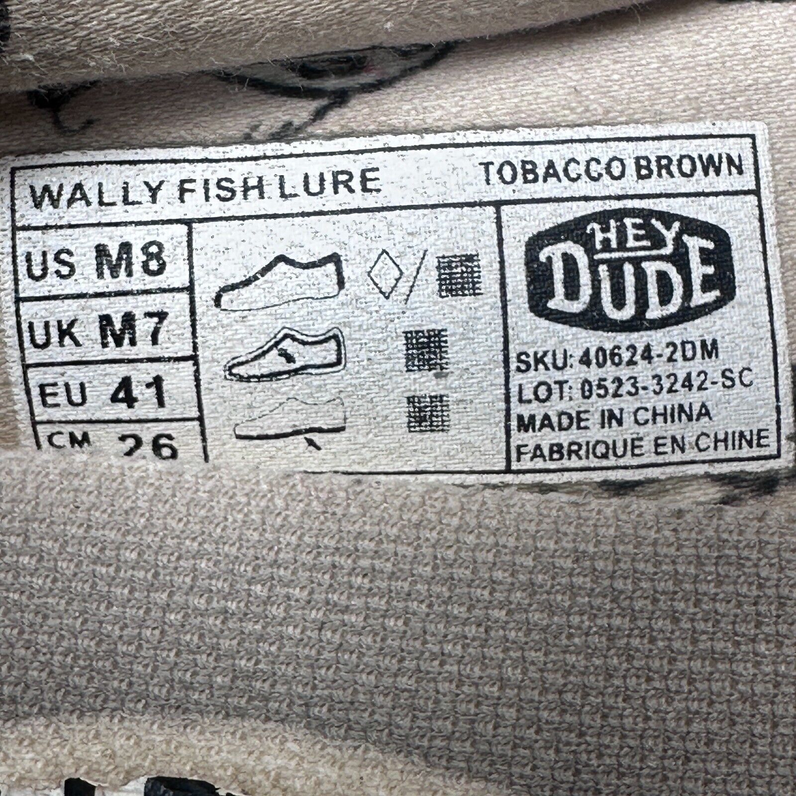 Other Hey Dude Wally Fish Lure Shoes Men’s 8 Tobacco Brown Moc Toe Size US 8 / EU 41 - 7 Thumbnail