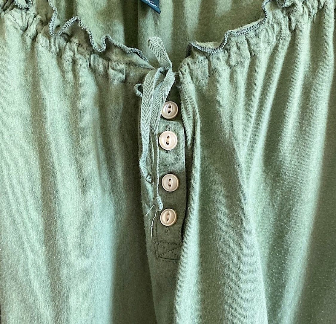 Ralph Lauren LAUREN RALPH LAUREN RUFFLED SHORT SLEEVE SHIRT TOP SIZE XL Size XL / US 12-14 / IT 48-50 - 7 Thumbnail