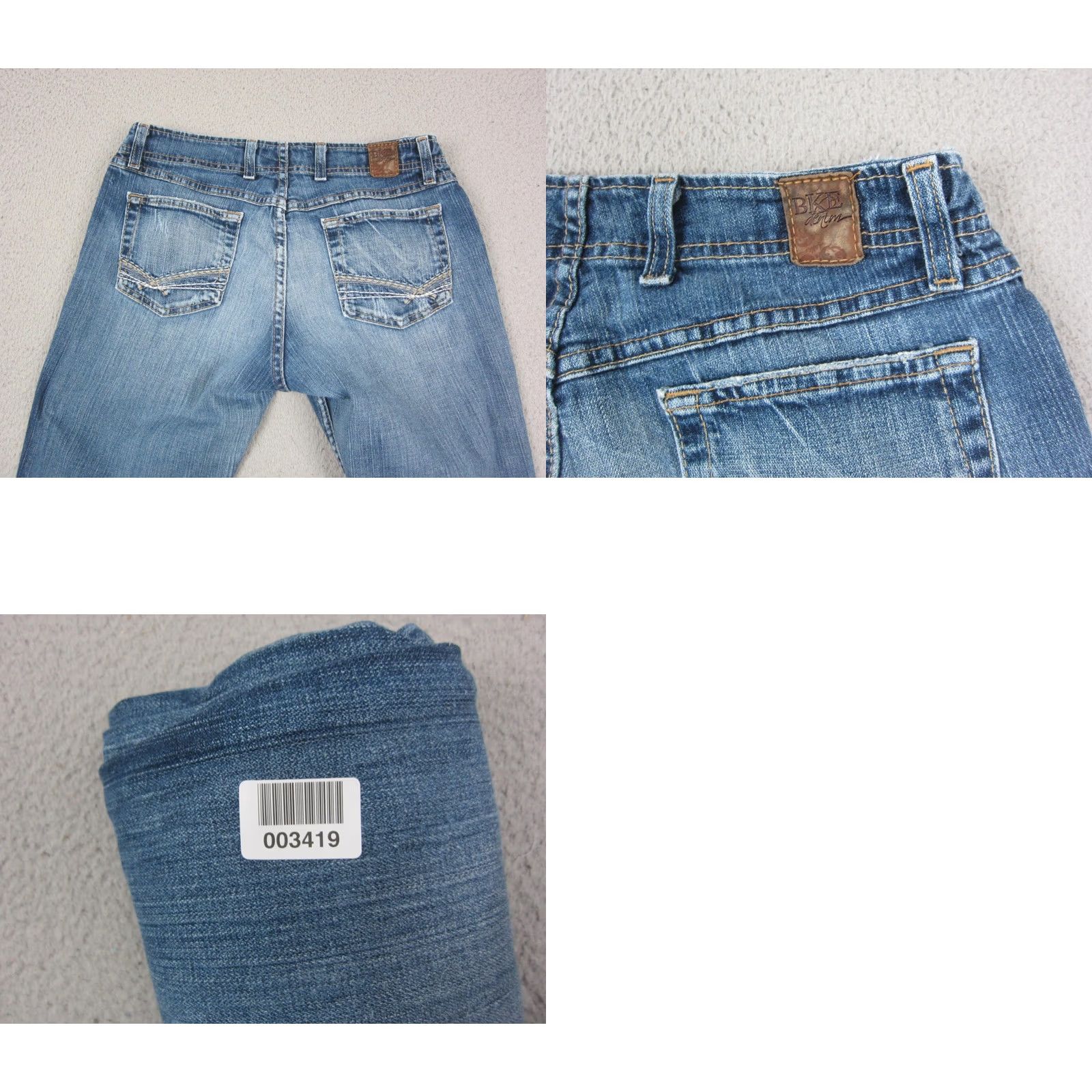 Vintage Buckle BKE Jeans Mens 30 x 33.5 Blue Denim Stretch Straight Leg Medium Wash 90s Retro Size US 30 / EU 46 - 10 Thumbnail