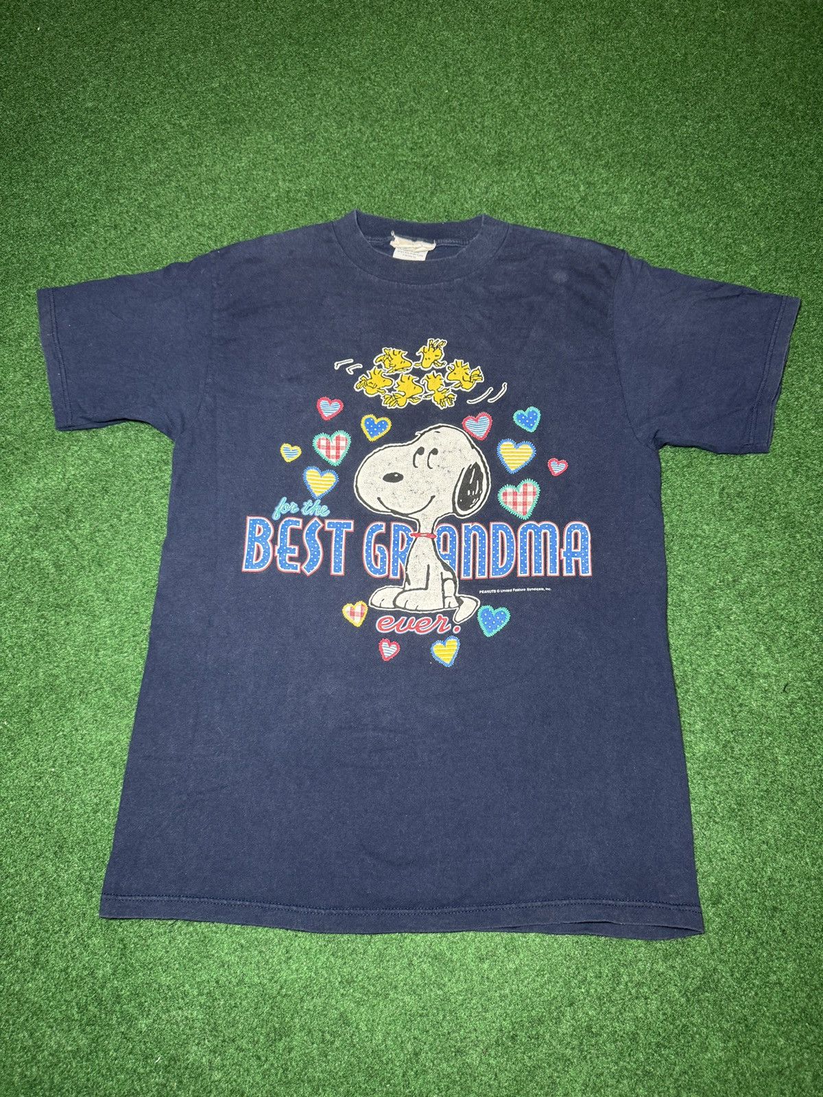 Peanuts × Vintage Vtg 90s Peanuts Snoopy Best Grandma Ever Cartoon T Shirt Size L / US 10 / IT 46 - 1 Thumbnail