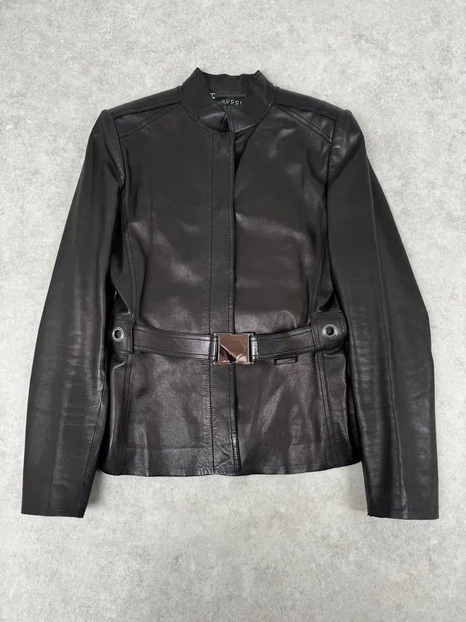 Gucci × Tom Ford AW1997 Gucci by Tom Ford biker leather jacket