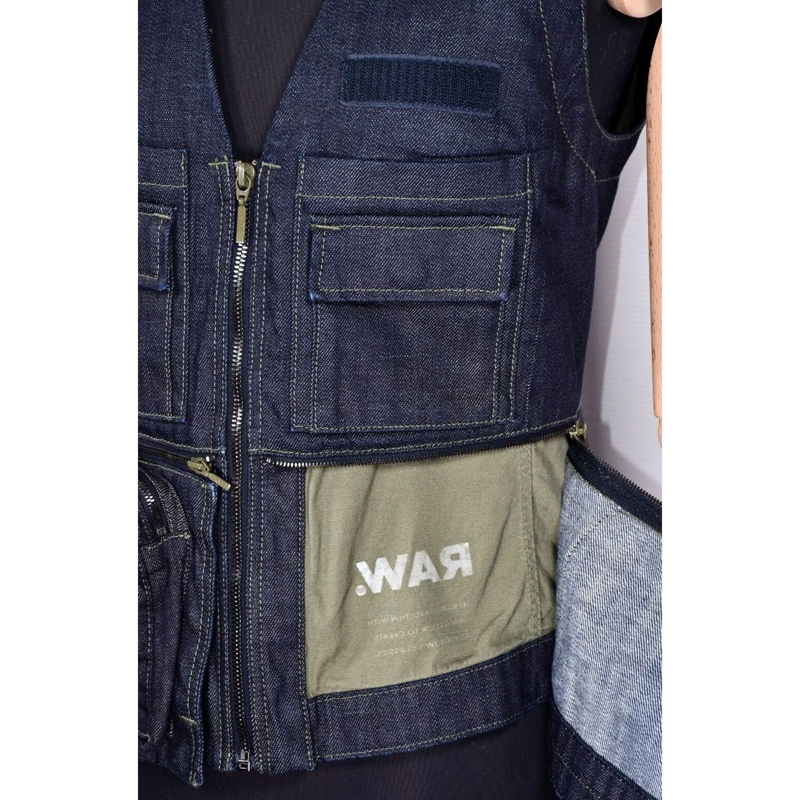 G-Star G-Star Raw Research GSRR Hito Waistcoat Urabb Denim Rinsed Women's Size S Blue Vest Tank Top Vintage N/A Size S / US 4 / IT 40 - 7 Thumbnail