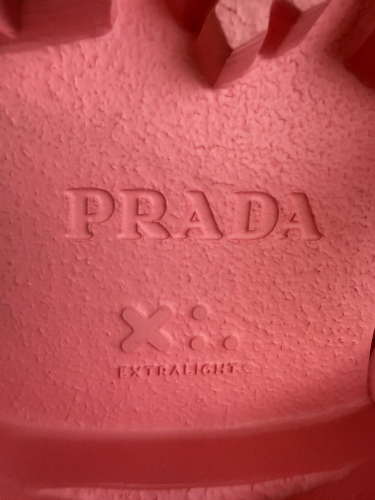 Prada Prada Monolith Rubber Sandals Pink Triangle Size US 6.5 / IT 36.5 - 5 Thumbnail