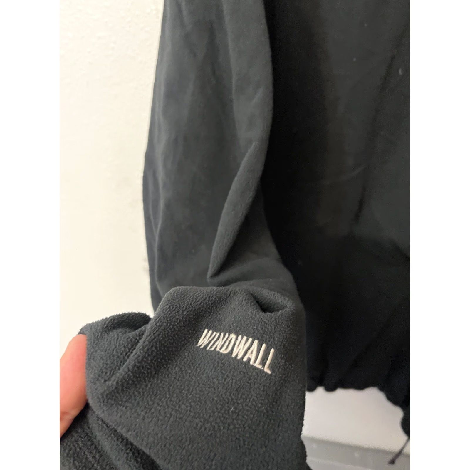The North Face The North Face Windwall Fleece Jacket XL Black Outdoorsy Gorp Full Zip Pockets Men Windbreaker Zip Pockets Jacket Size US XL / EU 56 / 4 - 4 Thumbnail