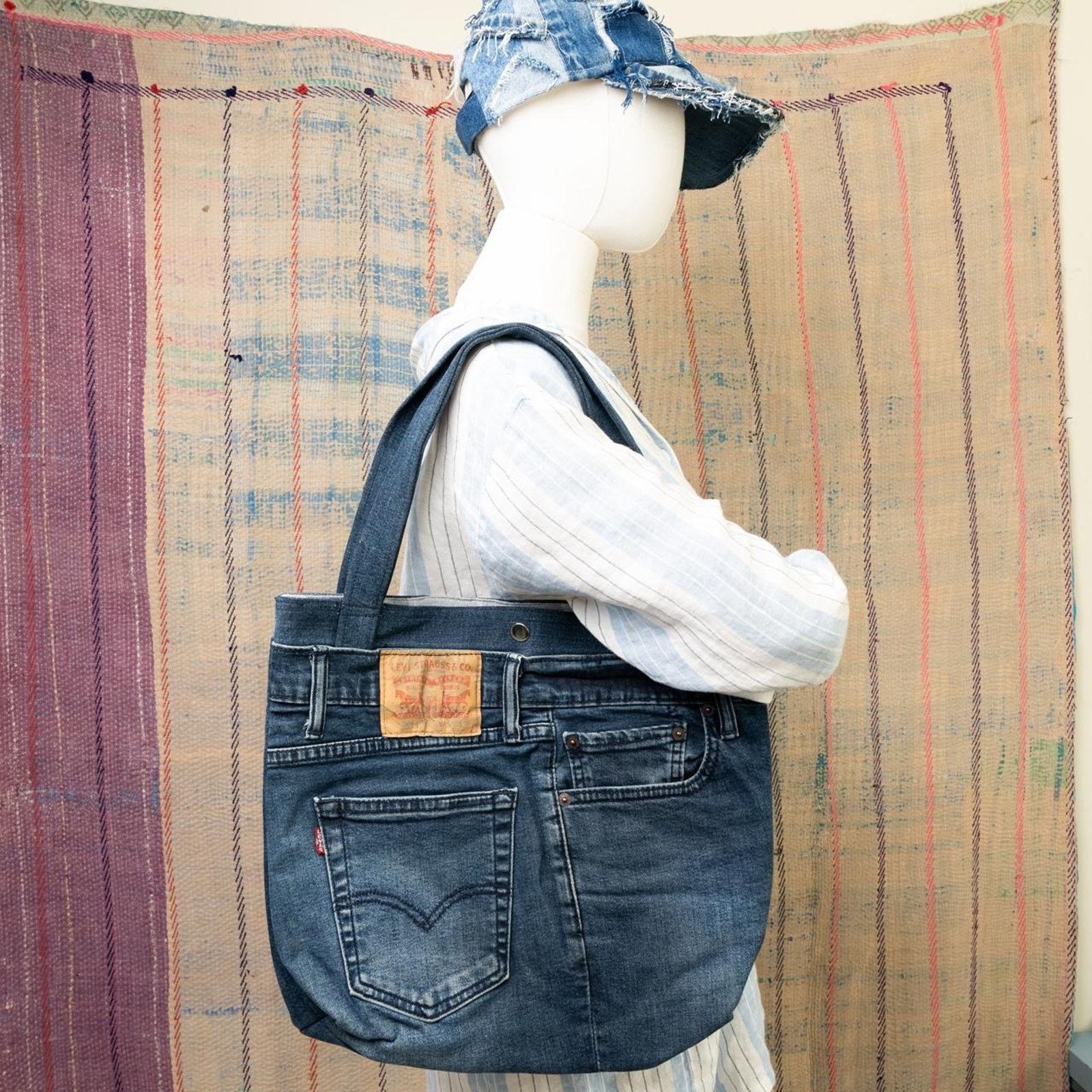 Levi's Reworked upcycled tote bag Size ONE SIZE - 2 Thumbnail