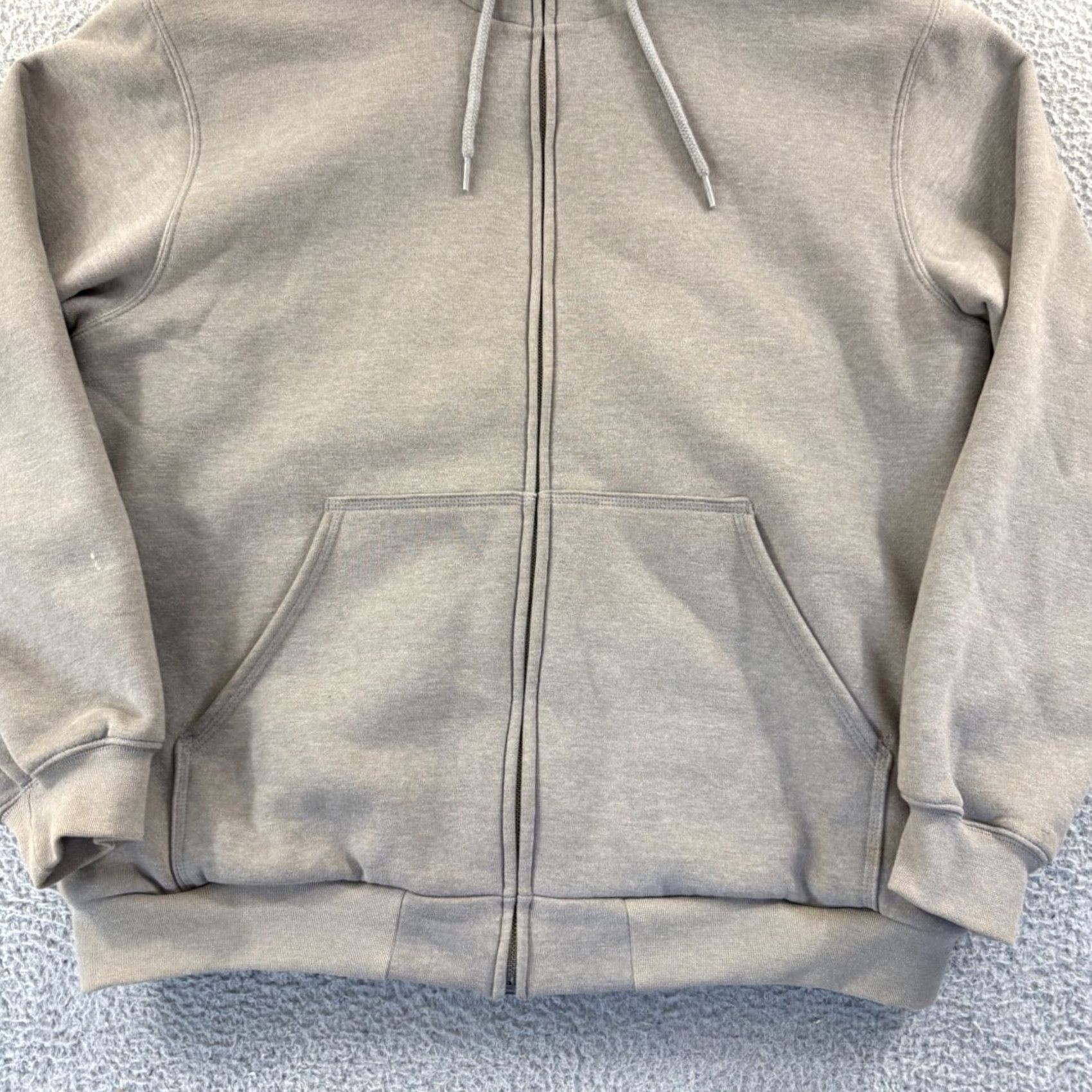 Carhartt Carhartt Hoodie Mens Large Beige Full Zip Fleece Lined Hooded Outdoor Sweatshirt Shirt Size US L / EU 52-54 / 3 - 2 Thumbnail