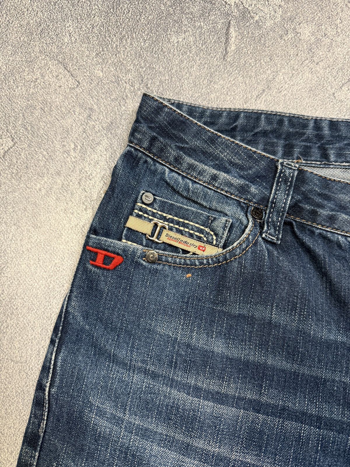 Diesel Y2K Vintage Diesel Jeans Big D Logo Distressed Baggy japan Size US 34 / EU 50 - 5 Thumbnail