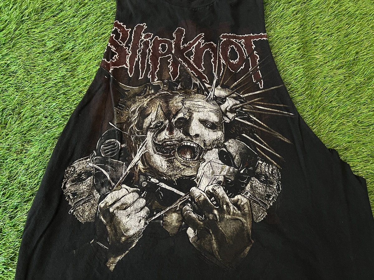 Slipknot Vtg Y2K Slipknot Torn Apart - Chopped Ban Double Sided band Size US L / EU 52-54 / 3 - 2 Thumbnail