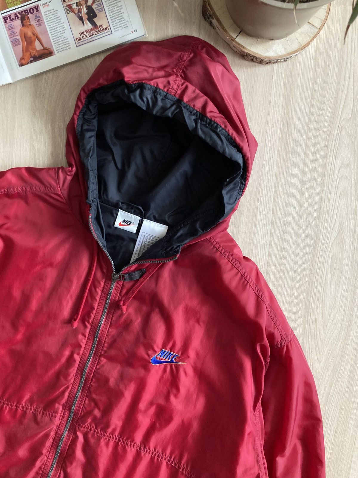 Vintage Vintage RARE Nike Big Logo Nylon Jacket 90s Size US XL / EU 56 / 4 - 5 Thumbnail