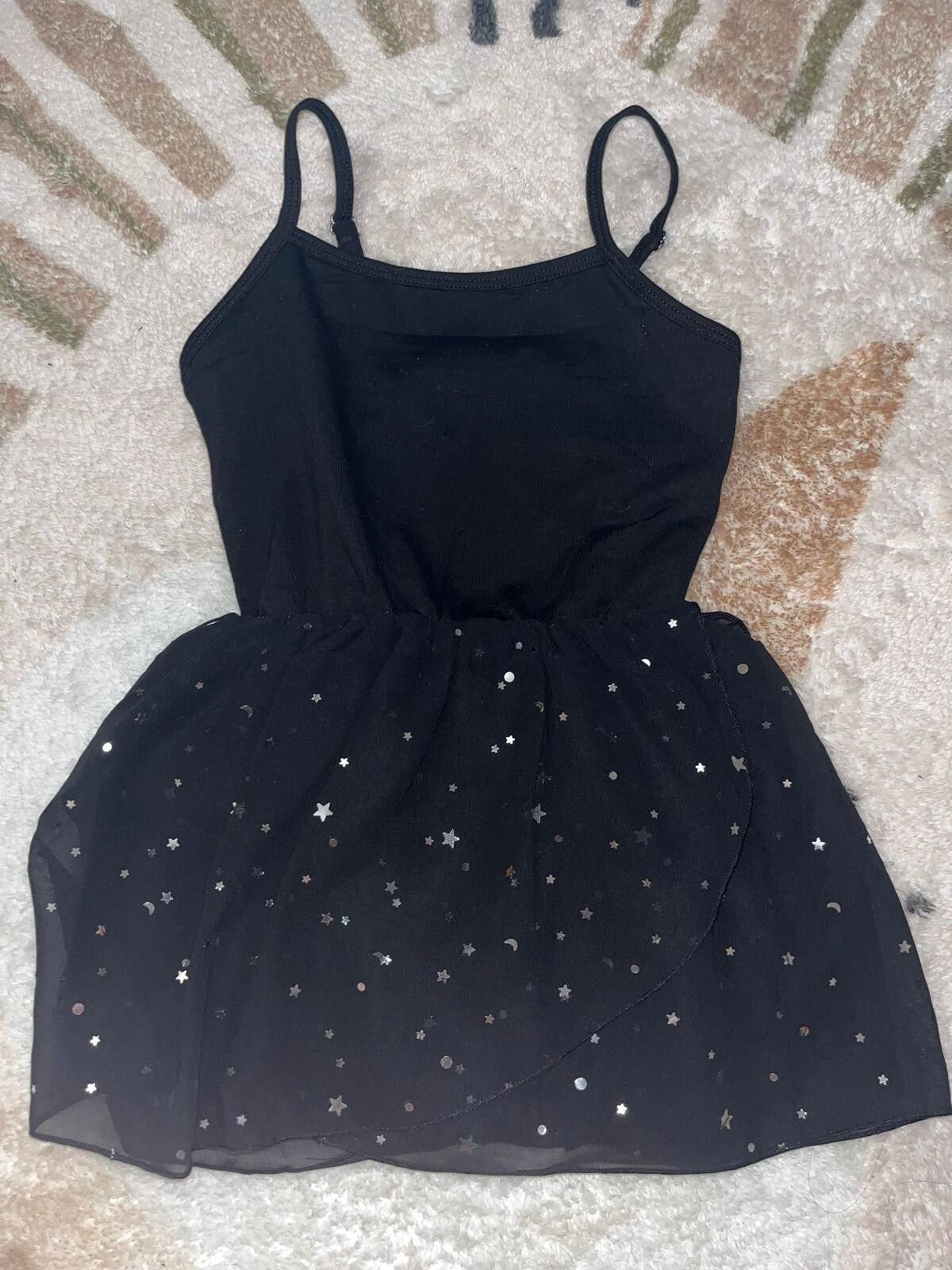 The Unbranded Brand Girls 3-4T Black Star Ballet Dance Leotard Dress NWT Size ONE SIZE - 4 Thumbnail