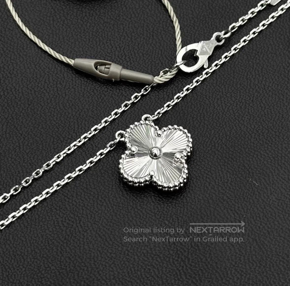 Van Cleef & Arpels Van Cleef & Arpels Platinum Laser Necklace. Size ONE SIZE - 2 Thumbnail