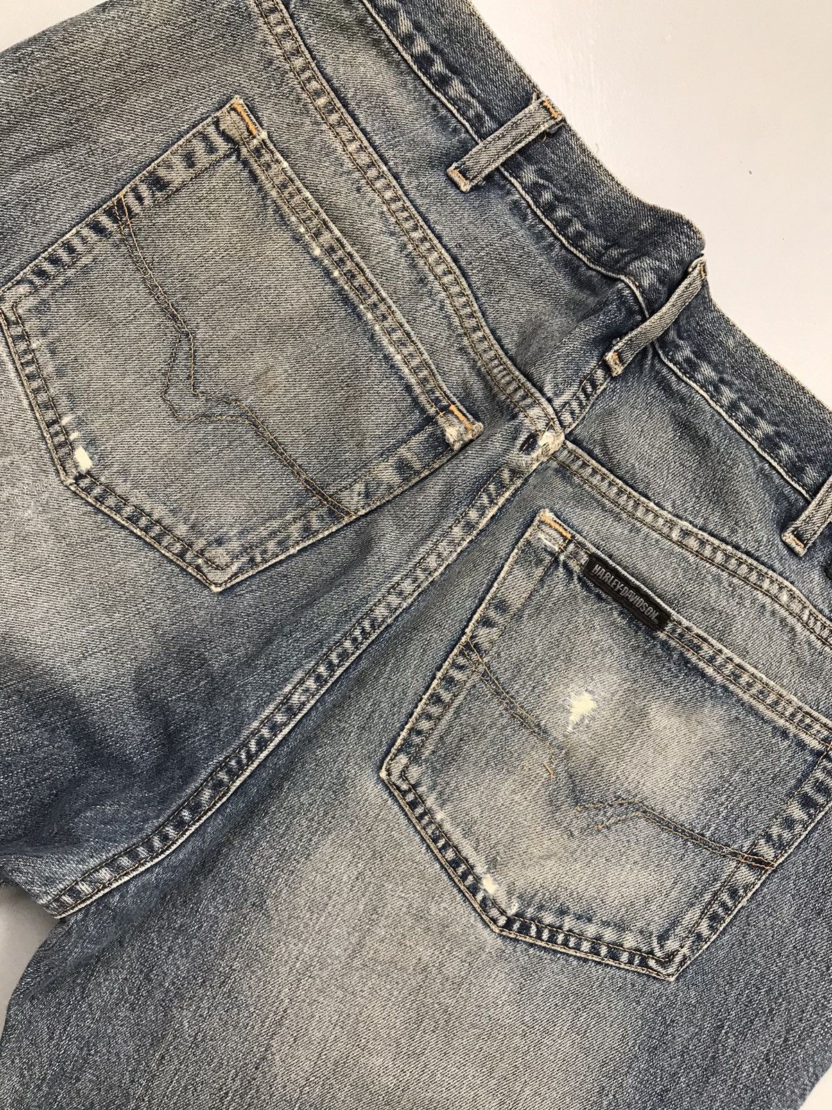 Harley Davidson Vintage Harley Davidson damaged denim Size US 42 / EU 58 - 13 Thumbnail