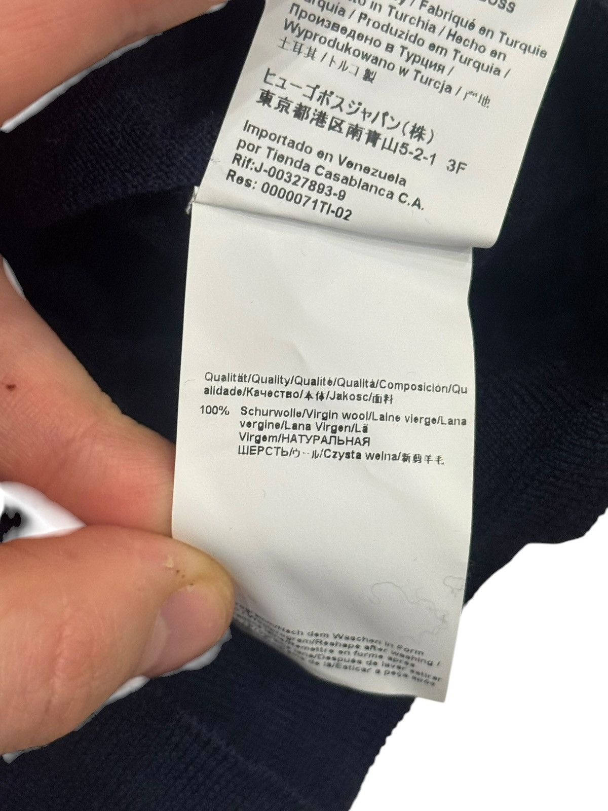Hugo Boss Hugo Boss Slim Fit Wool Melba Jumper Pullover Medium Large Size US L / EU 52-54 / 3 - 10 Thumbnail