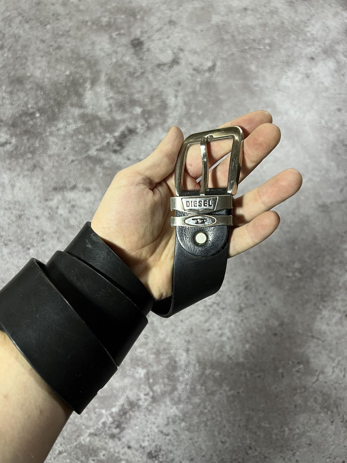 Diesel Vintage Diesel Leather Belt Monogram Big Logo Japanesse Y2K Size ONE SIZE - 3 Thumbnail