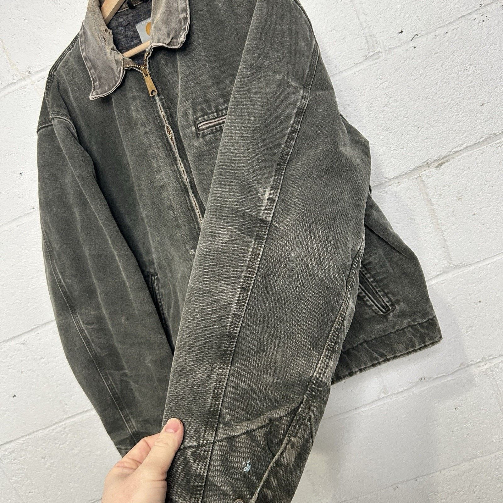 Carhartt Vintage Carhartt Blanket-Lined Detroit Jacket “Moss” J97 MOS Size US L / EU 52-54 / 3 - 11 Thumbnail
