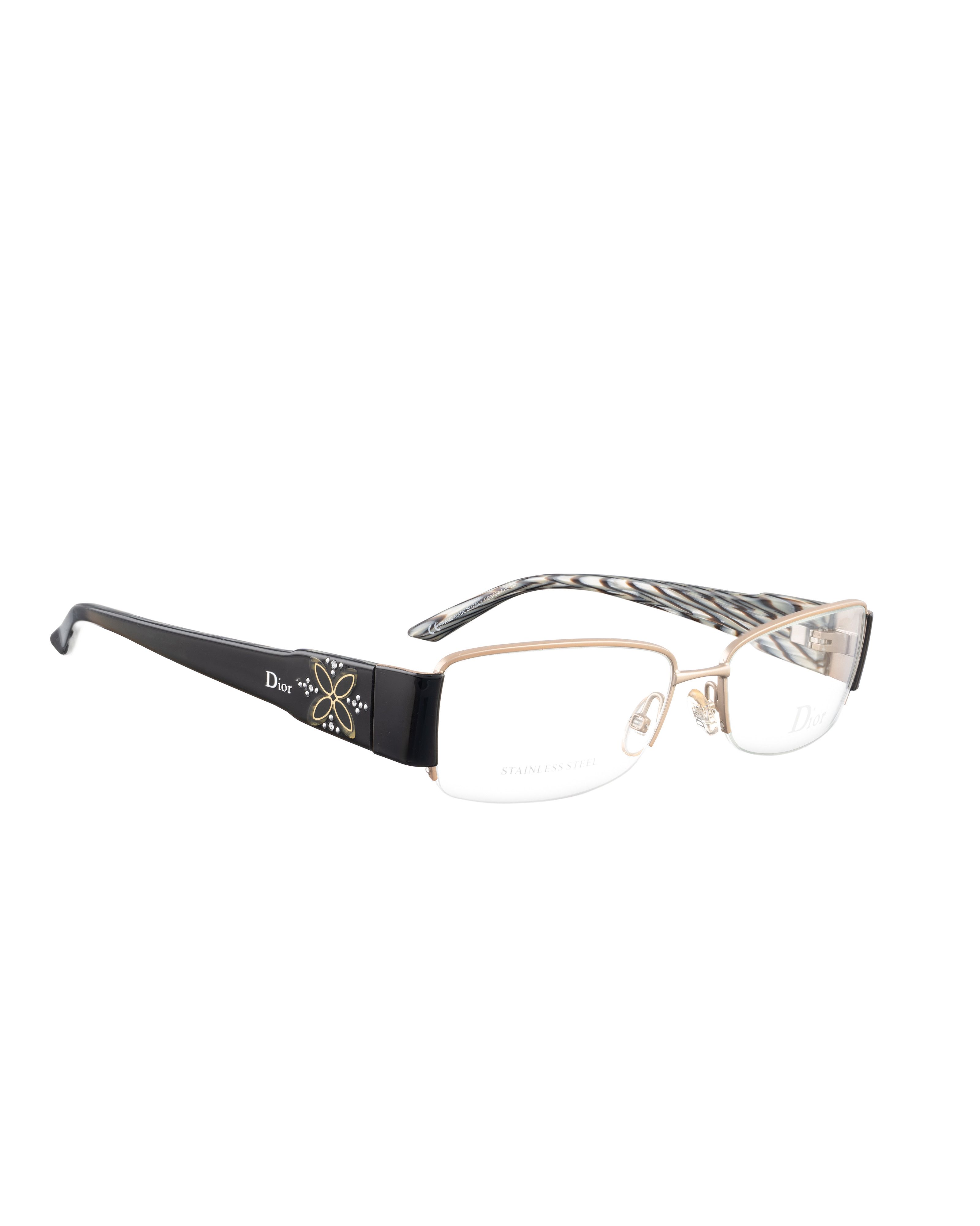 Dior Dior 00s Half Rim Glasses with Flower Details on Temples Size ONE SIZE - 3 Thumbnail