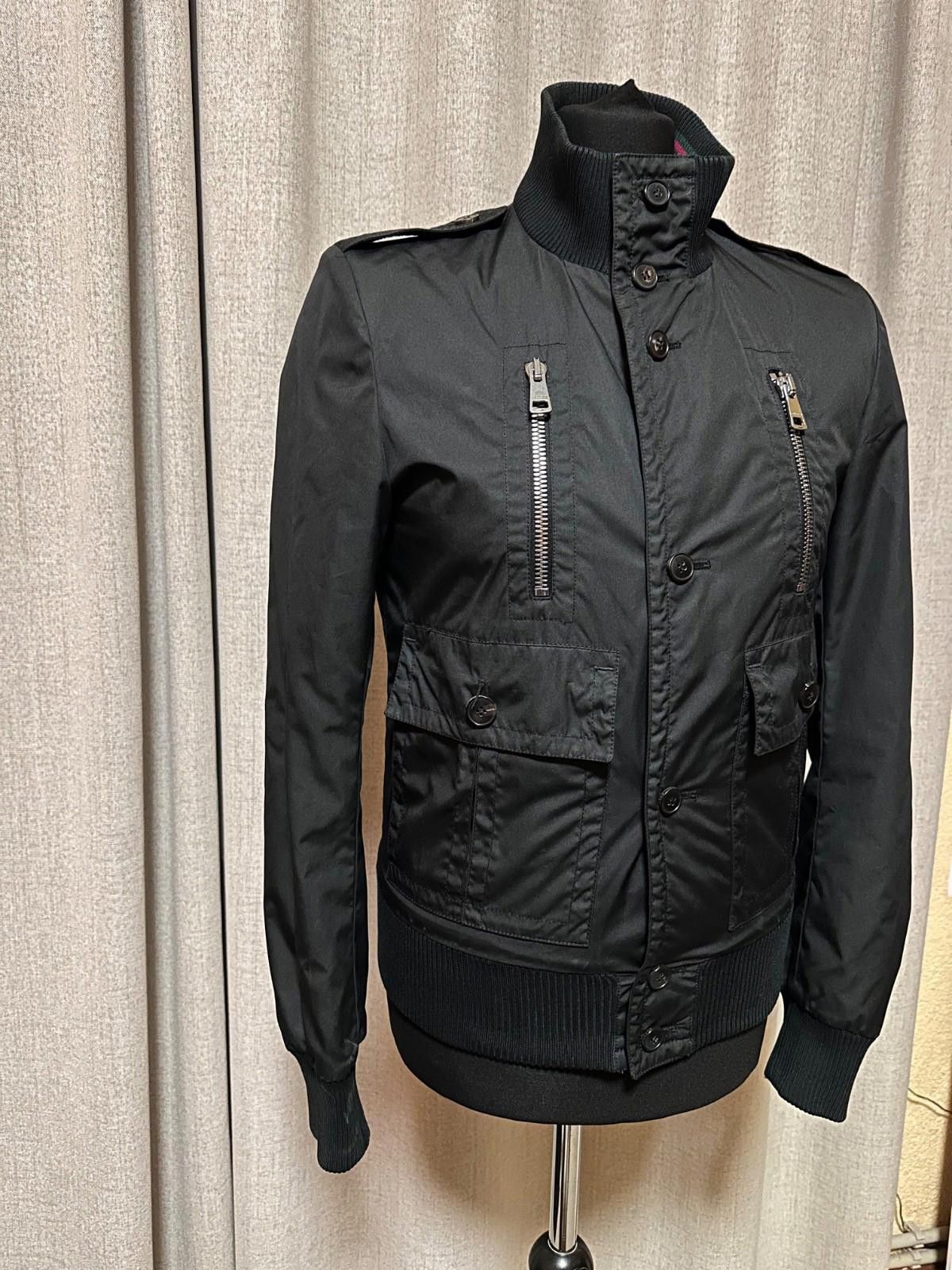 Gucci Gucci Black Synthetic Padded Bomber Jacket Sz 44 Size US S / EU 44-46 / 1 - 3 Thumbnail