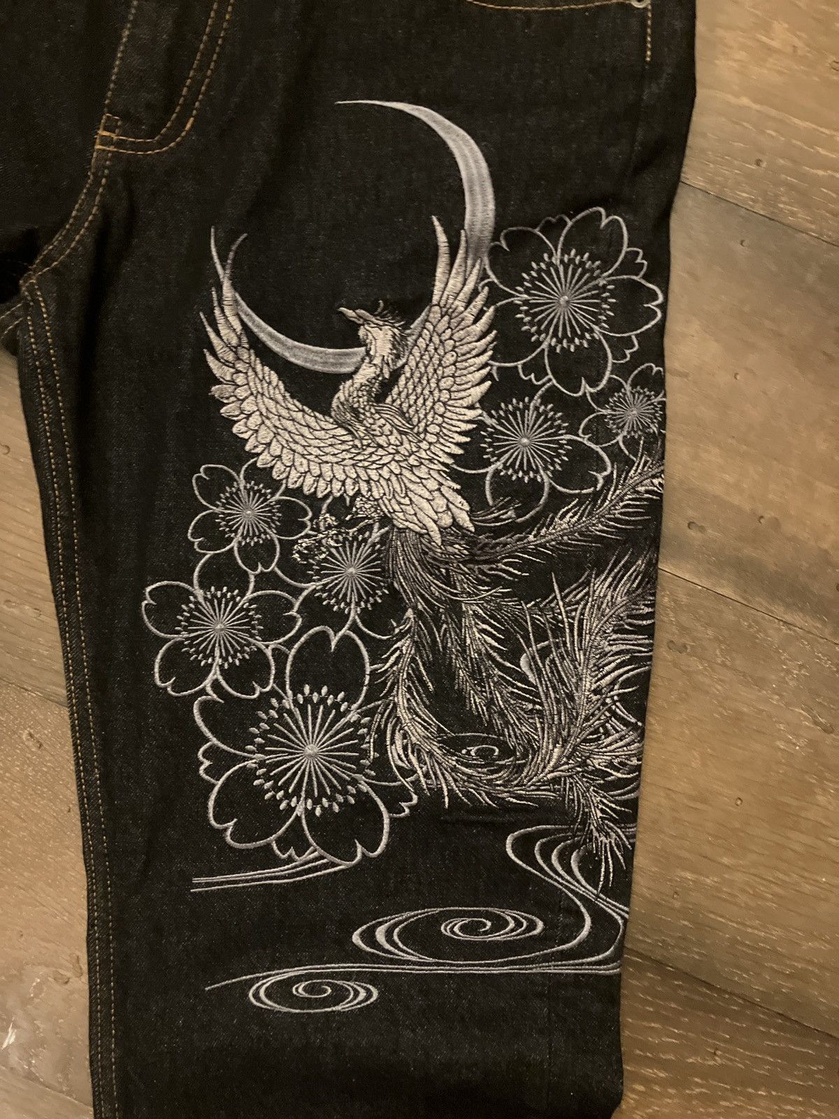 Other Fugutaiten - Japanese Embroidered Jeans Size US 36 / EU 52 - 2 Thumbnail