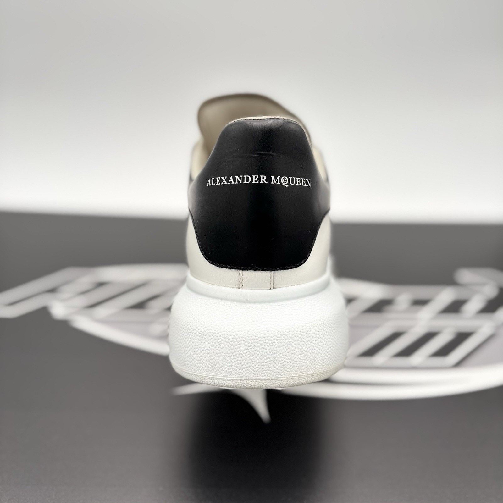 Alexander McQueen Alexander McQueen Front Studded ' White, Black ' | GREAT! Size US 11 / EU 44 - 3 Thumbnail