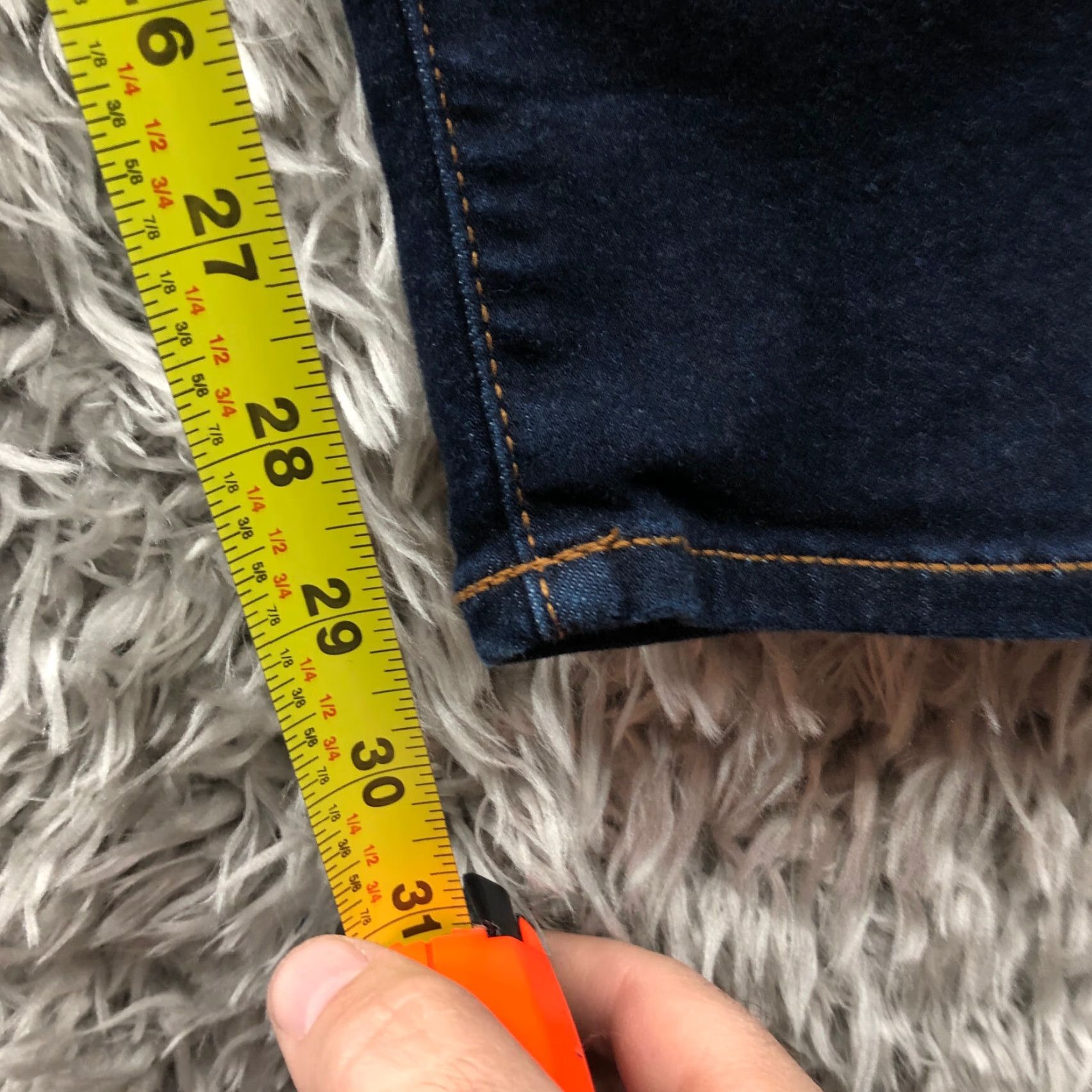 Old Navy Old Navy Jeans Size 10L Womens Mid Rise Dark Wash Blue Denim Skinny 5-Pocket Design Regular Waist 30 in Inseam 30 in Blue Womens Jeans Size 32" / US 10 / IT 46 - 3 Thumbnail
