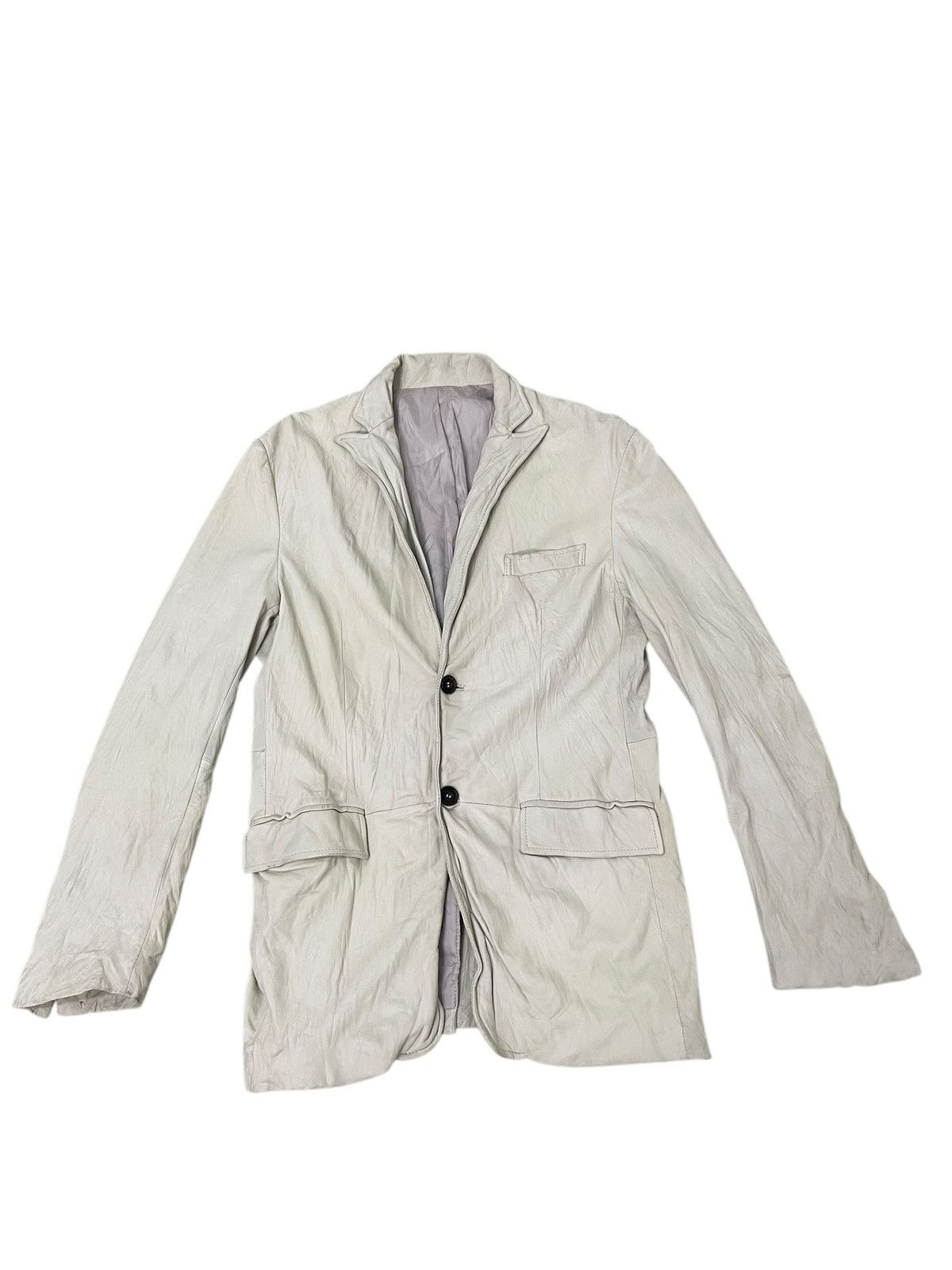 Japanese Brand Sheepskin Leather Scoopman Button Jacket Slim Fit 6🟩6 Size US M / EU 48-50 / 2 - 5 Thumbnail