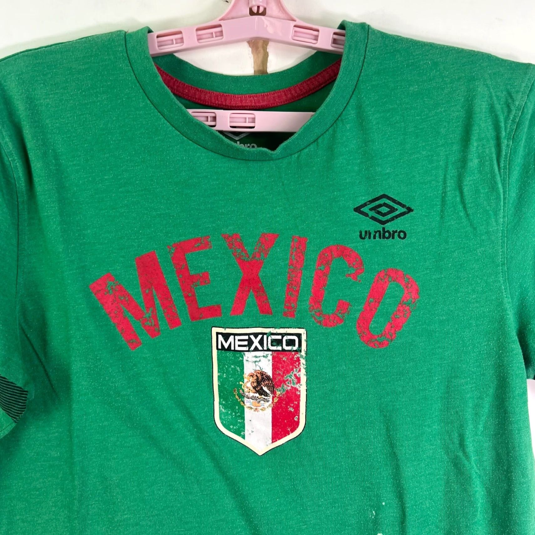 Umbro VINTAGE Umbro Mexico Soccer Jersey T-Shirt Men Size M Green Cotton Athletic 90s Size US M / EU 48-50 / 2 - 2 Thumbnail
