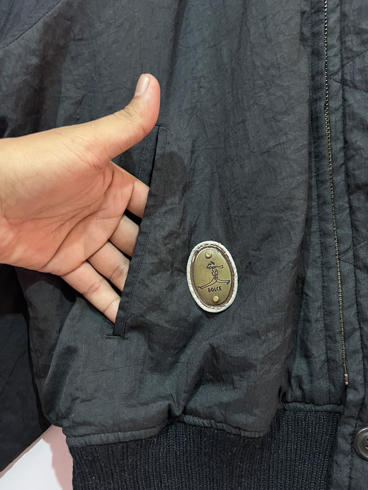 Italia Independent 🔥 UNCLE DOLCE VINTAGE BOMBER NYLON JACKET Size US L / EU 52-54 / 3 - 5 Thumbnail
