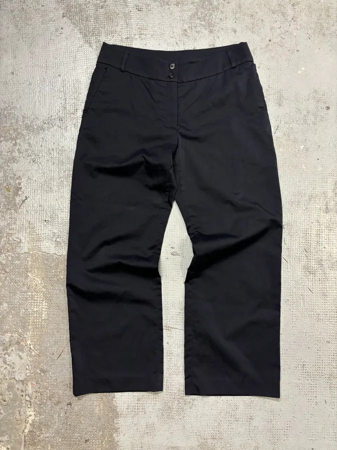 Dries Van Noten Dries Van Noten Navy Wool Slim Pants Size US 31 - 1 Thumbnail