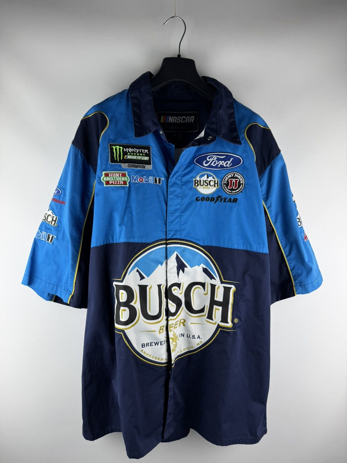 NASCAR NASCAR Kevin Harvick JH Design Navy/Blue Busch Beer Shirt Size US XL / EU 56 / 4 - 1 Thumbnail