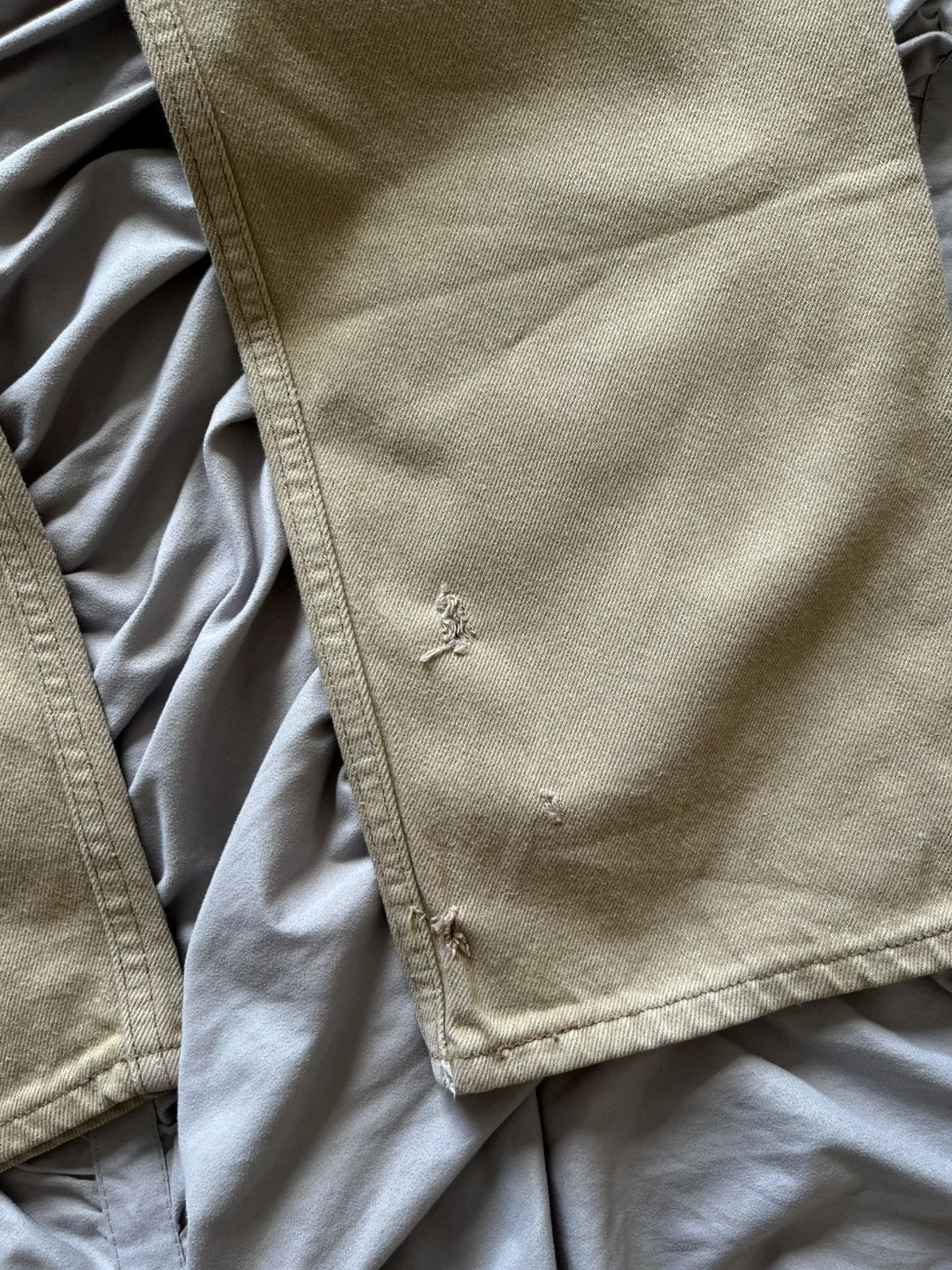 Levi's Vintage Clothing Levi’s 501 Vintage Khaki Denim Rare Faded Jeans Archive Size US 32 / EU 48 - 4 Thumbnail