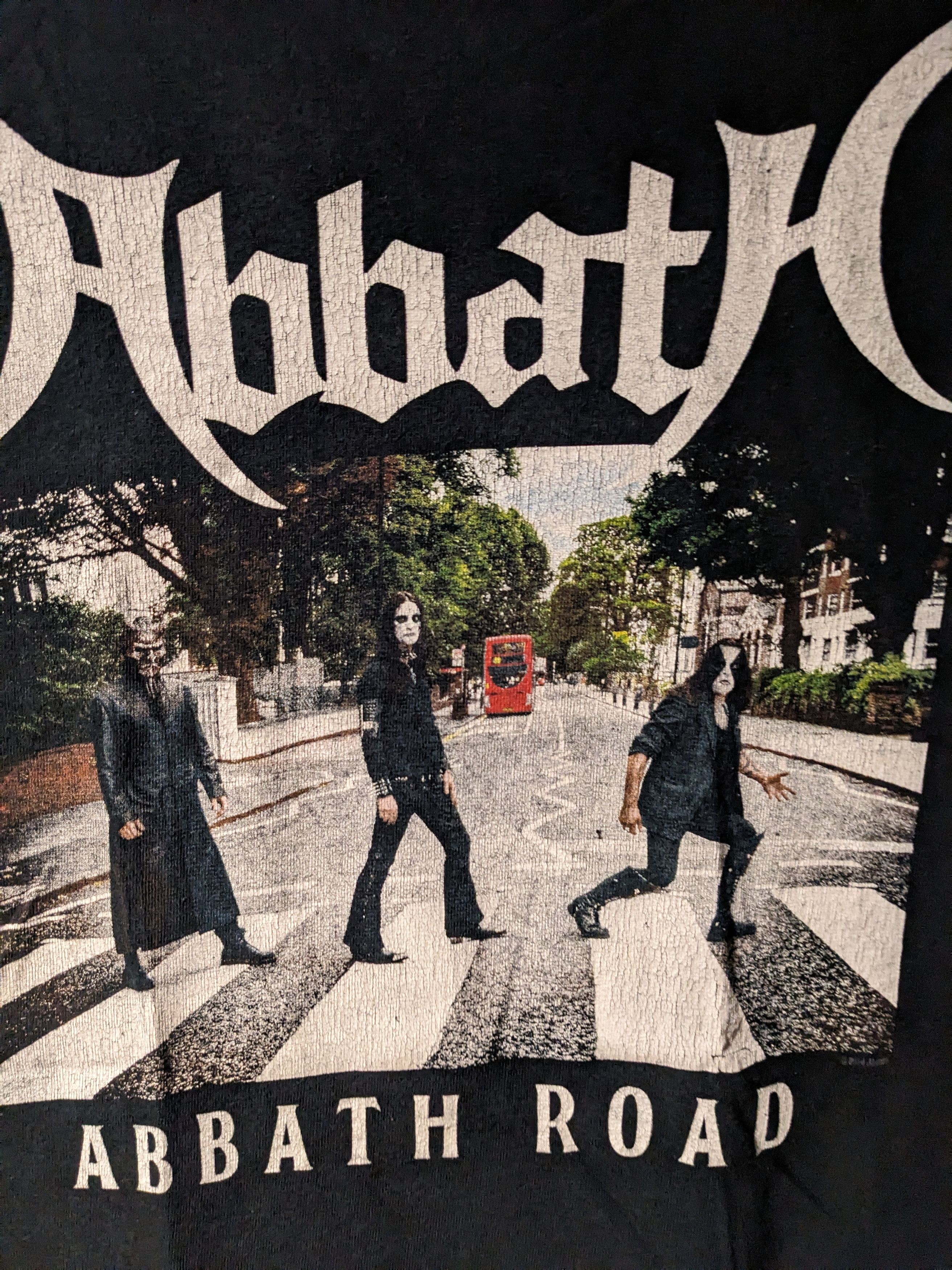 Band Tees × Vintage Vintage 2016 Sabbath Abbath Road The Beatles Spoof T-Shirt Size US S / EU 44-46 / 1 - 2 Thumbnail