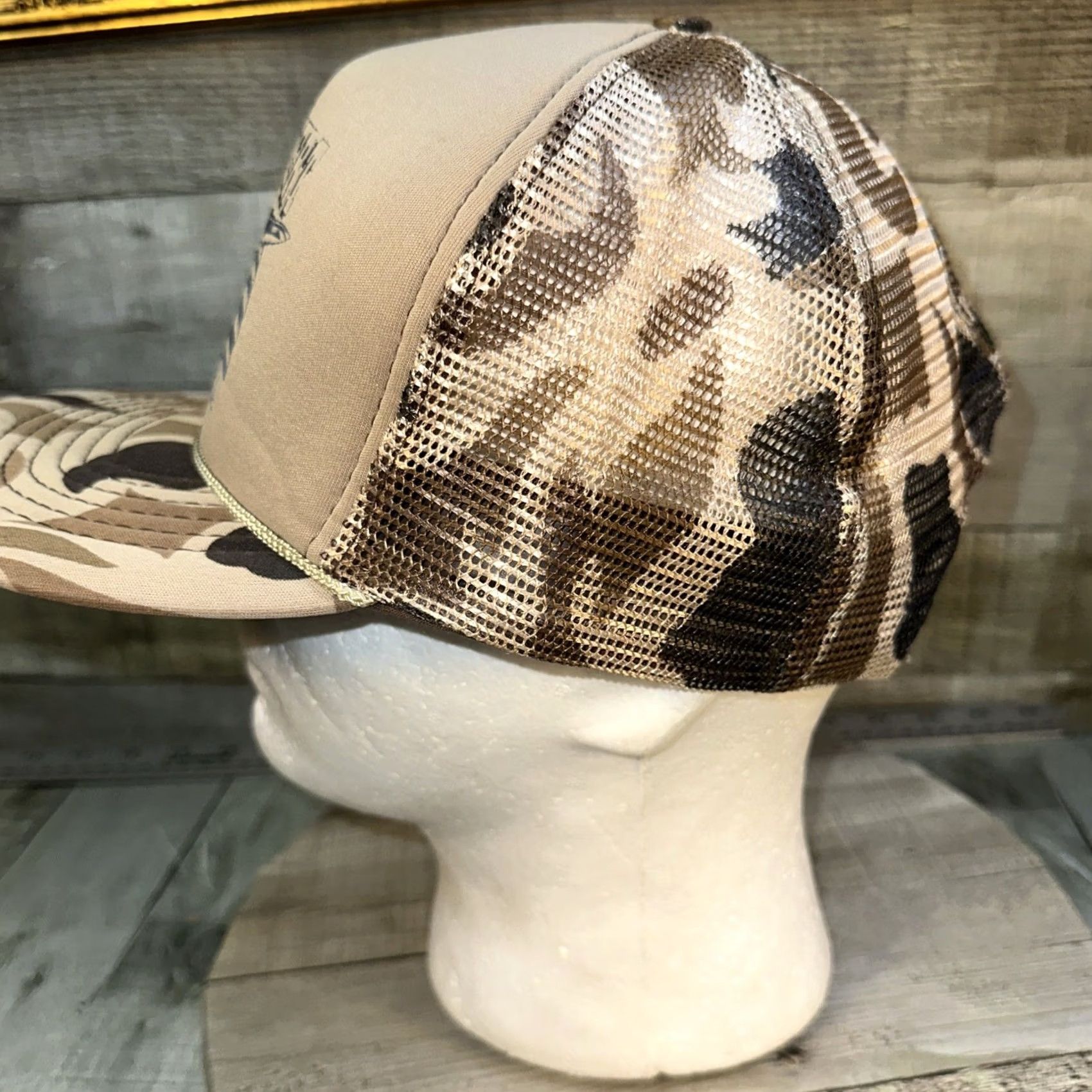 Vintage VINTAGE Desert Storm Snapback Hat Camo Rope Cap USA Military 90s Gulf War OG Size ONE SIZE - 3 Thumbnail