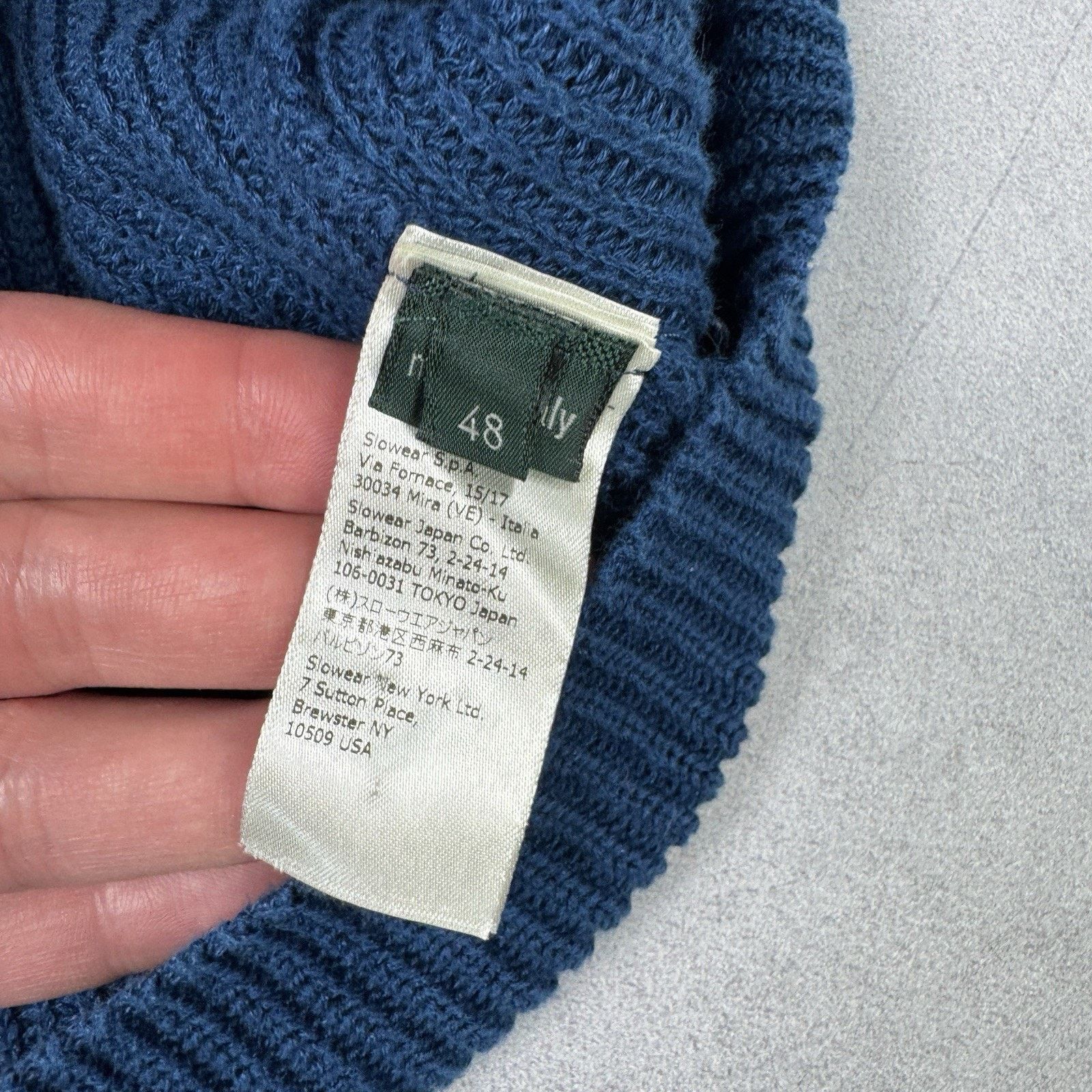 Zanone Zanone Men Cardigan Made In Italy Linen/Cotton Blue Size 48 Size US M / EU 48-50 / 2 - 11 Thumbnail