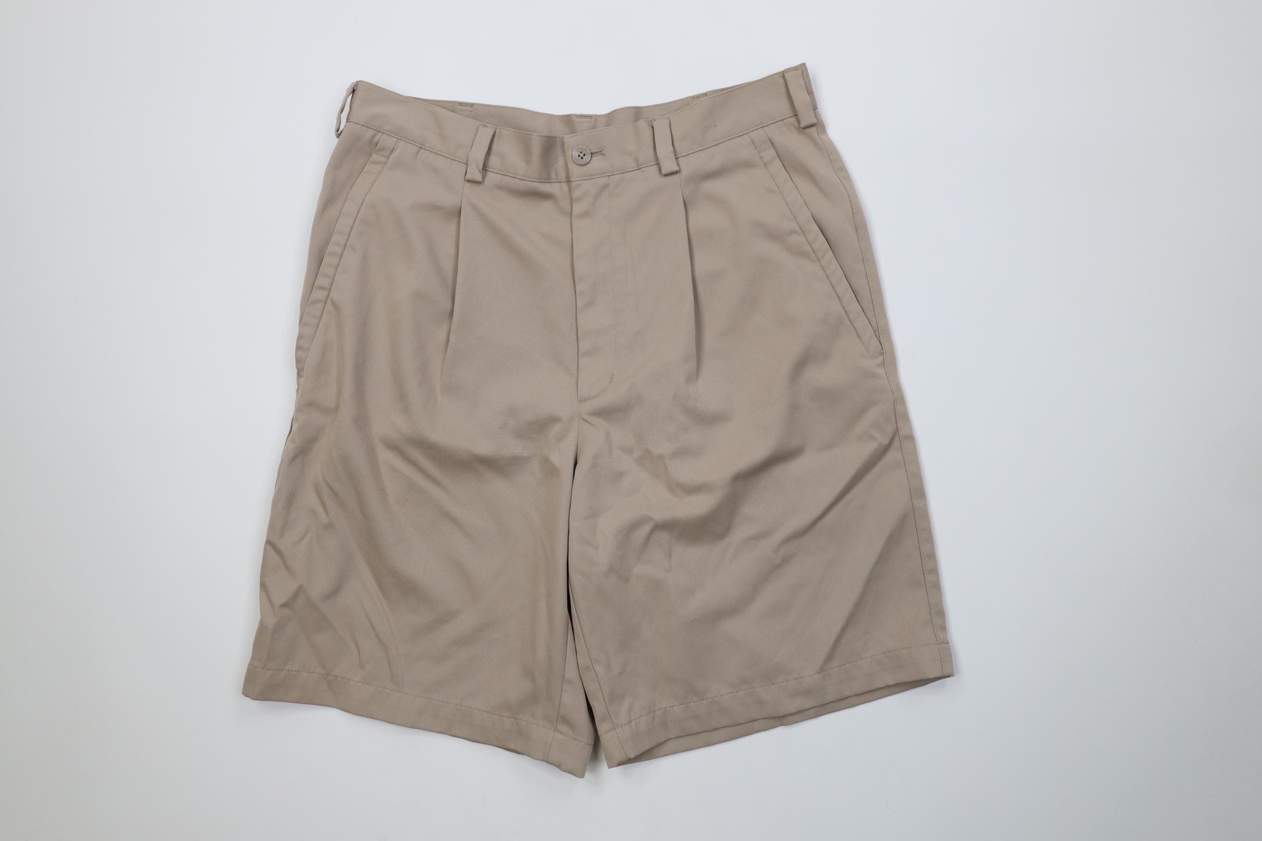 Nike Vintage Y2K Nike Golf Knit Pleated Chino Golf Shorts Beige Size US 32 / EU 48 - 1 Thumbnail