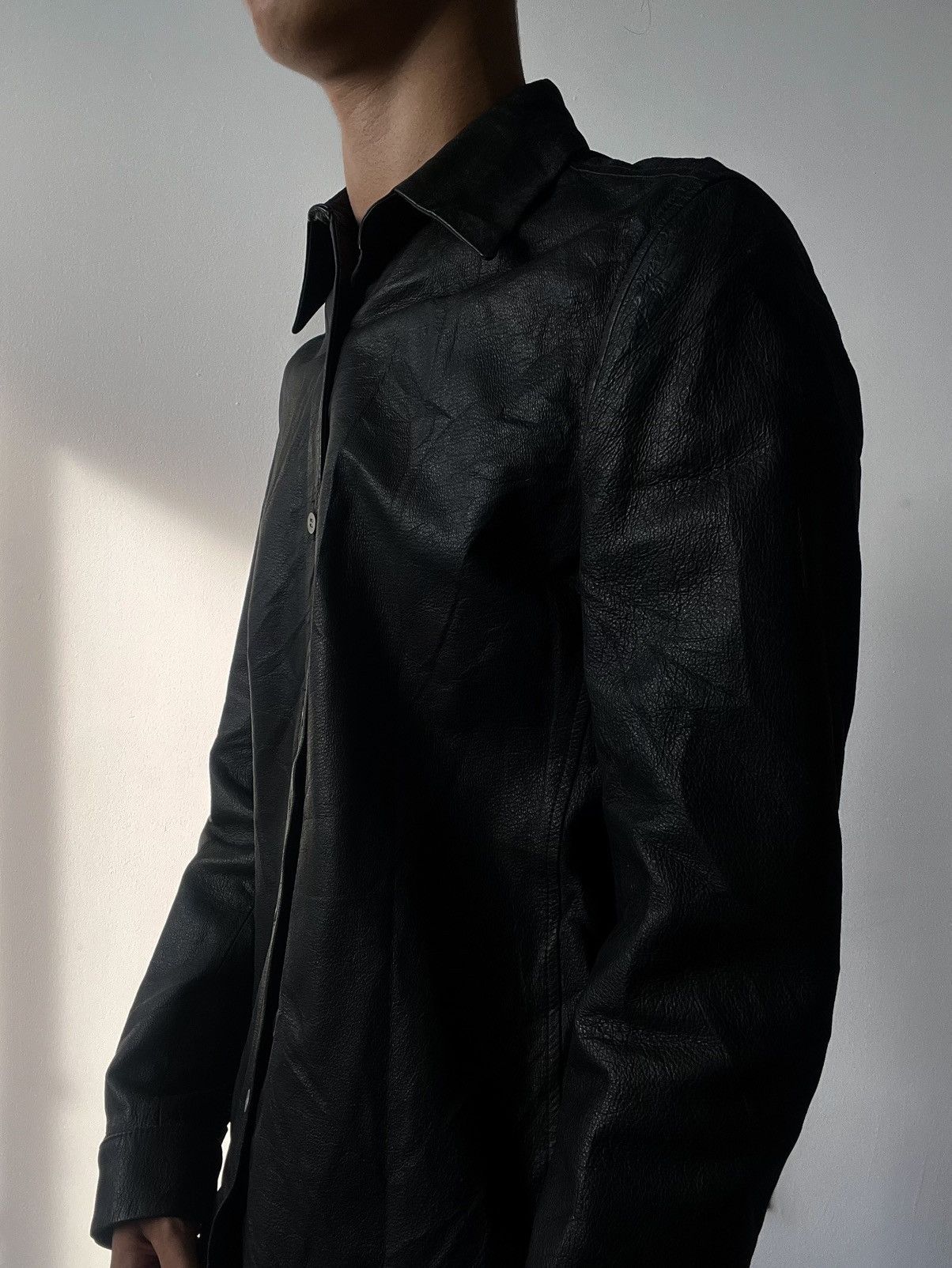 Y's × Y's for Men × Yohji Yamamoto Yohji Yamamoto A.A.R Real Leather Shirt Size US L / EU 52-54 / 3 - 3 Thumbnail